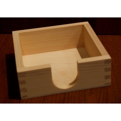 Pojemnik na karteczki , podkładki  12,2x12,2x4,5  cm